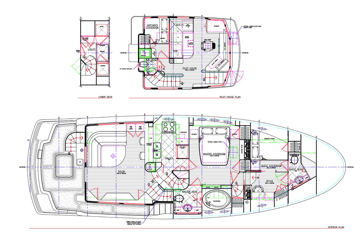 This is an architectural drawing of the interior of Penalty Box III